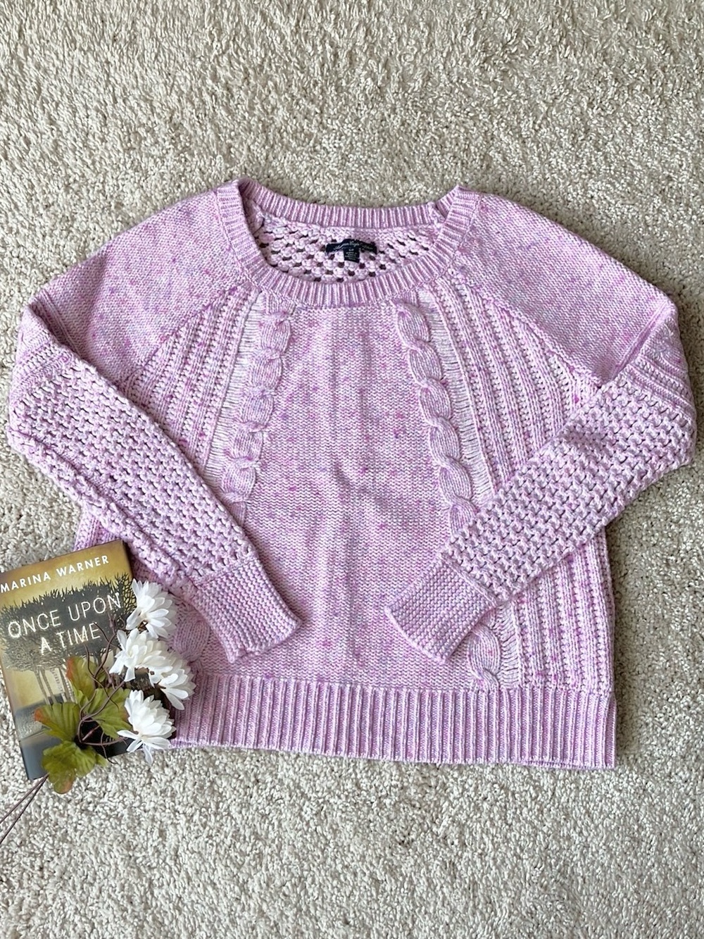 American Eagle | Cable-Knit Sweater